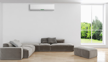 Interno con aria condizionata