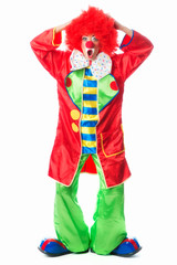 Erstaunter Clown