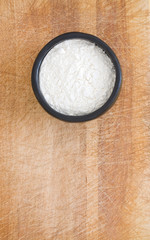 flour in a bowl