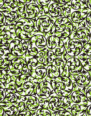 植物柄のパターン 