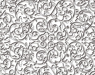 植物柄のパターン 