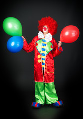 Clown mit Luftballons