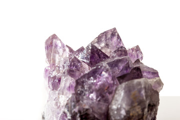 Fototapeta premium Amethyst on white background