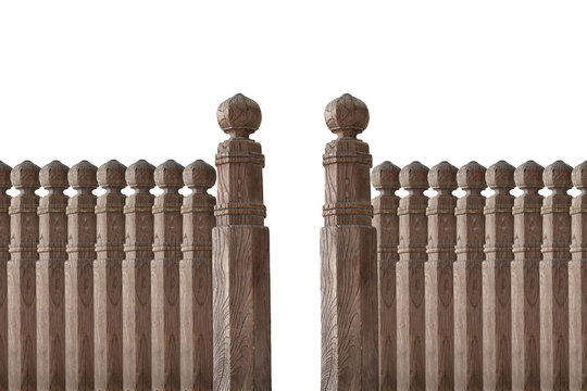 Pillar wall isolated on white back ground