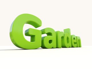 3d word garden