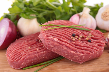raw beef steak