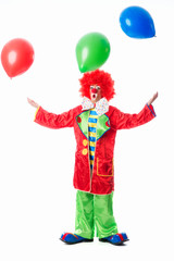 Clown mit Luftballons