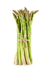 sheaf of ripe green asparagus