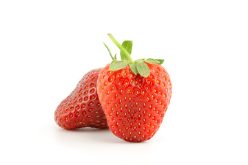 Ripe red strawberries