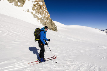 Fototapeta na wymiar Ski Touring in Alps