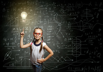Smart schoolgirl