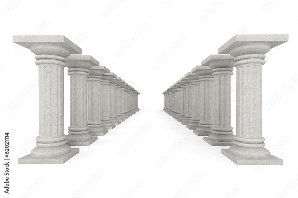 Aufkleber Classic Ancient Columns in row