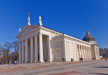 Naklejka premium St. Stanislov Cathedral (1801). Vilnius, Lithuania