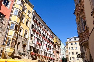 Fototapeta na wymiar Goldenes Dachl in Innsbruck, Austria