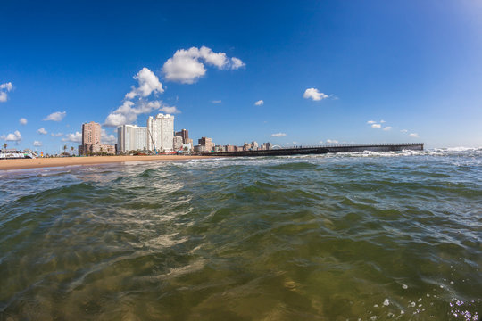 Durban North Beach sea waters shallows