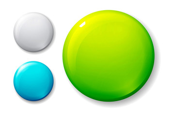 Blank badge template illustration