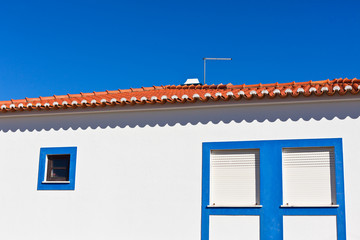 Unrecognizable Part of Residential House at Algarve, Portugal