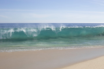 wave on a tropical beach