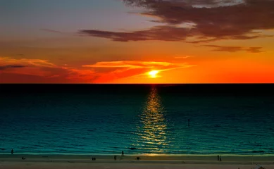 Deurstickers Clearwater Beach, Florida Clearwater-zonsondergang