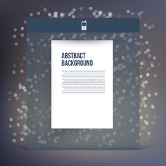 Vector flat UI design trend page and transparent