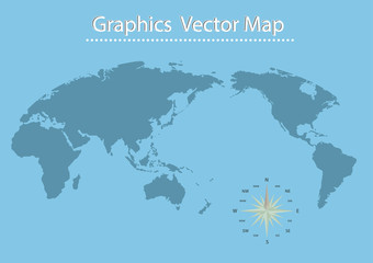World map of vector Information Graphics
