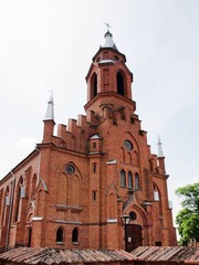 Fototapeta na wymiar Kościół w Kernave. Litwa