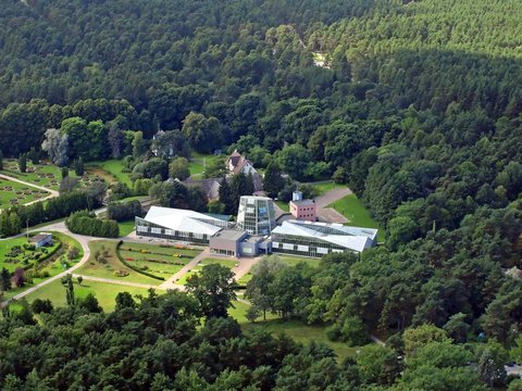 Tallinn botanical garden aerial view