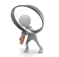 3d small people - searching