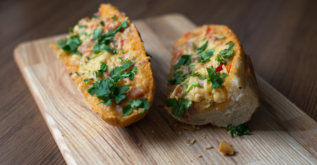 French Bread Pizza. Sandwich