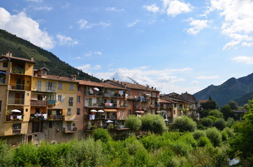 Fototapeta na wymiar Village de Sospel, Alpes maritimes
