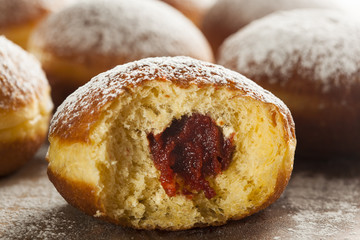 Homemade Raspberry Polish Paczki Donut