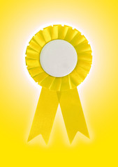 Award ribbon isolated on a white background
