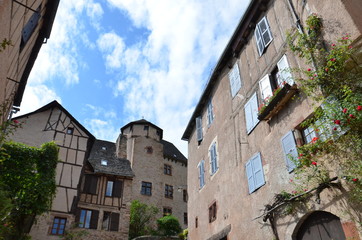 Fototapeta premium Village de Conques, habitations