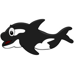 Cartoon killer whale