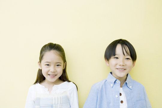 Smiling Boy And Girl