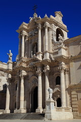 Fototapeta na wymiar Syrakuzy - Katedra Narodzenia Najświętszej Maryi Panny.