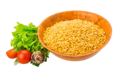 Yellow raw Lentils