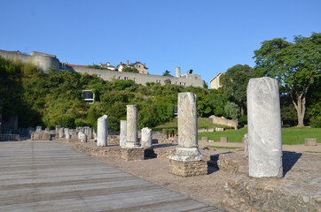 Od&eacute;on antique de Lyon, colonnes
