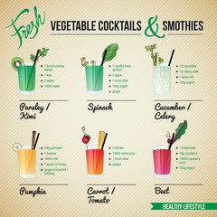 FRESH VEGETABLE COCTAILS & SMOTHIES