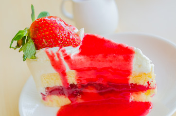 Cake strawberry