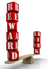 Reward and risk. Words on the scales