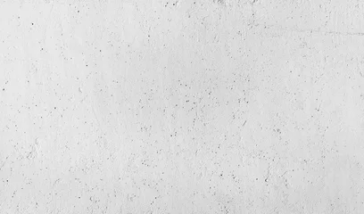 Fotobehang Close-up witte betonnen muur textuur met gips © evannovostro