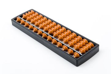 Abacus isolated white background