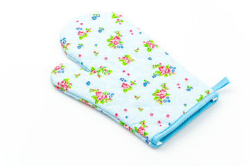 Oven glove isolated white background