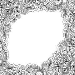 frame flower pattern