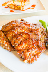 Bbq ribs steak