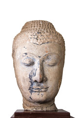 16th - 17th Century A.D. head from a buddha image in Ayutthaya s