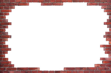 Background of red brick wall - 62048970