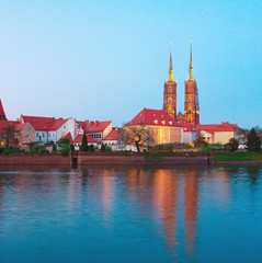 Naklejka premium island Tumsk, Wroclaw, Poland