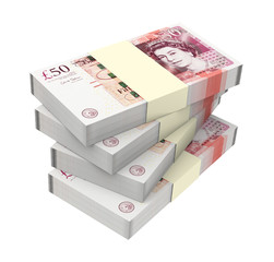 English money isolated on white background. - 62050569